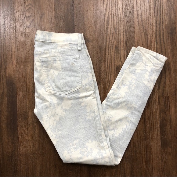 rag & bone Denim - Rag & Bone Patterned Skinny Jeans